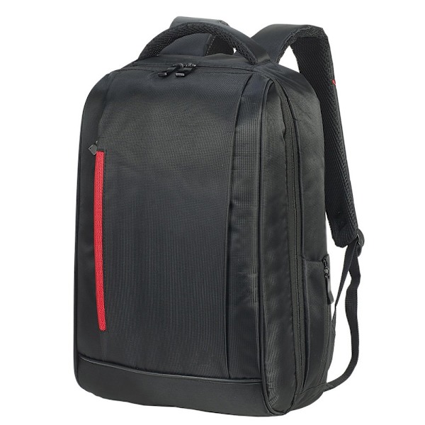 Shugon Kiel Laptop-ryggsäck för vuxna, unisex, en storlek, svart/röd Black/Red One Size