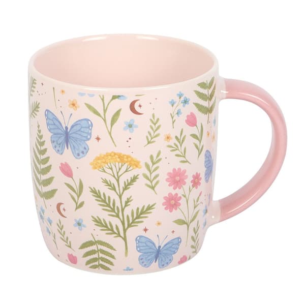 Something Different Luna Bloom Blommig 370 ml Mugg En Storlek Flerfärgad Multicoloured One Size