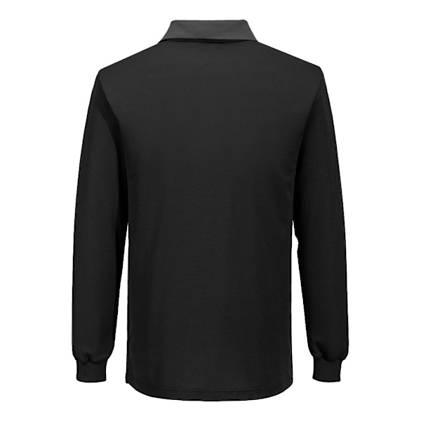 Portwest Unisex Vuxen PW2 Bomull Långärmad Pikétröja 3XL Bl Black/Zoom Grey 3XL