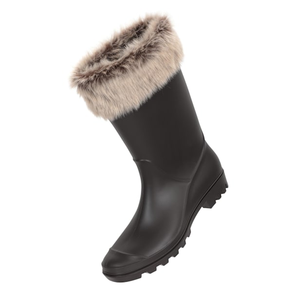 Mountain Warehouse Damskor/Dam Wellington Stövlar med Fuskpälsfoder Beige 6 UK