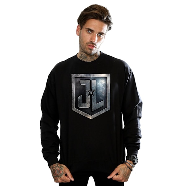 DC Comics Justice League Movie Shield Sweatshirt 3XL Svart Black 3XL