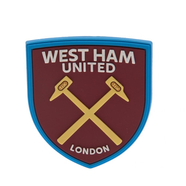 West Ham United FC 3D kylskåpsmagnet En storlek Bourgogne Burgundy One Size