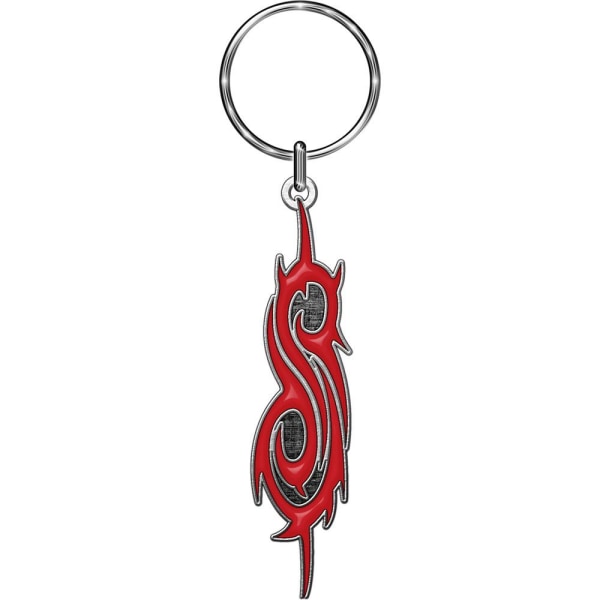 Slipknot-logotyp Metallnyckelring One Size Röd Red One Size