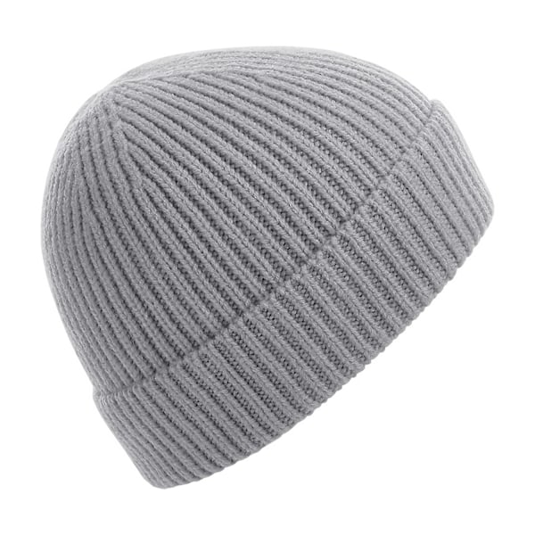 Beechfield Unisex Engineered Knit Ribbed Beanie One Size Light Light Grey One Size