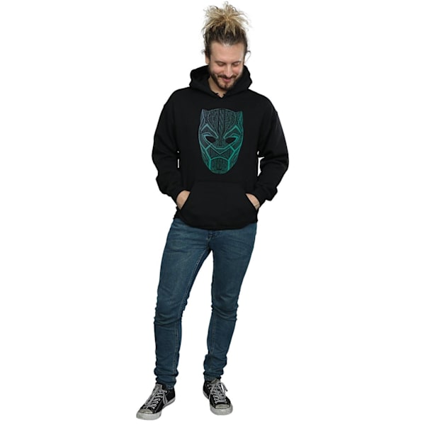 Marvel Herr Svart Panter Tribal Mask Hoodie XL Svart Black XL