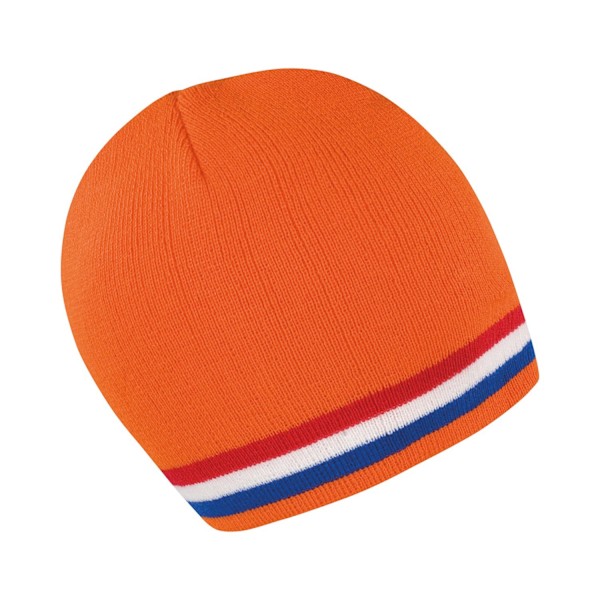 Result Winter Essentials Unisex Vuxen National Holland Beanie O Orange/Red/White/Blue One Size