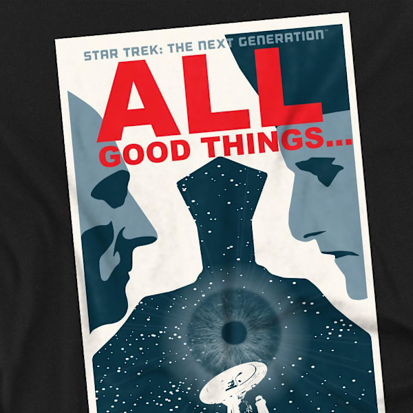 Star Trek Unisex Vuxen The Next Generation Säsong 7 Avsnitt 25 Black M