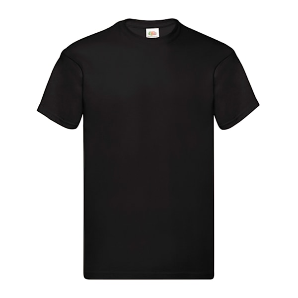 Fruit of the Loom Original Heather T-shirt 4XL Svart Black 4XL