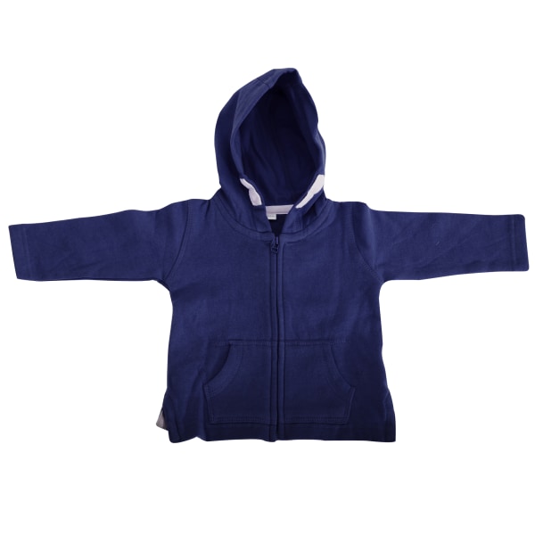 Unisex unisex baby i borstad fleece med dragkedja 12-18 månader Nautical Navy 12-18 Months