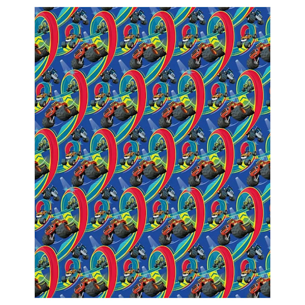 Blaze & The Monster Machines Blazing Duvet Cover Set Single Blu Blue/Red Single