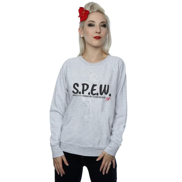 Harry Potter Dam/Damer Dobby SPEW Sweatshirt M Heather Grey Heather Grey M