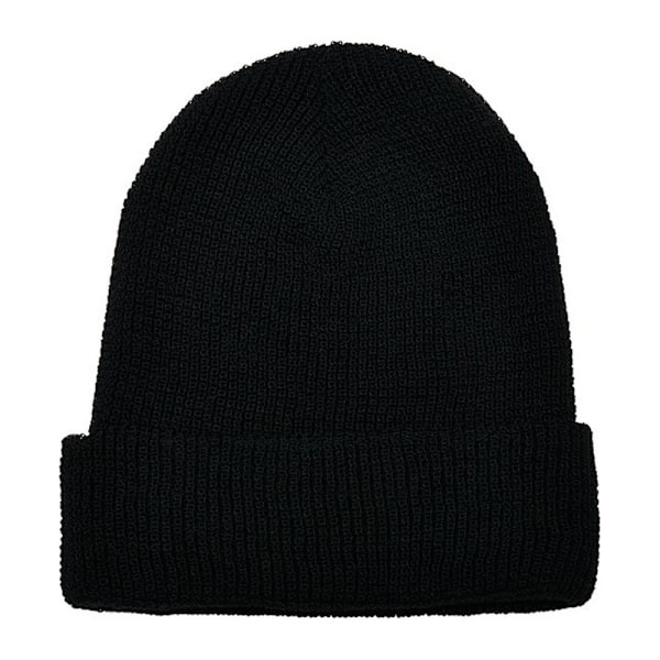 Flexfit Unisex Vuxen Stickad Våffelmössa En Storlek Svart Black One Size