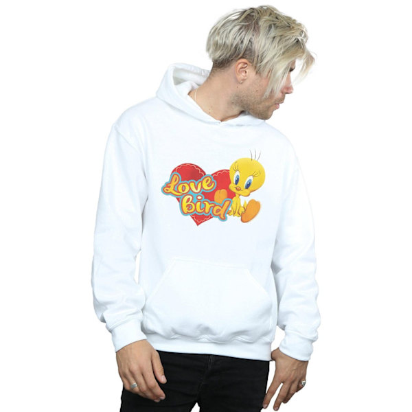 Looney Tunes Mens Tweety Pie Valentine´s Day Love Bird Hoodie X White XL