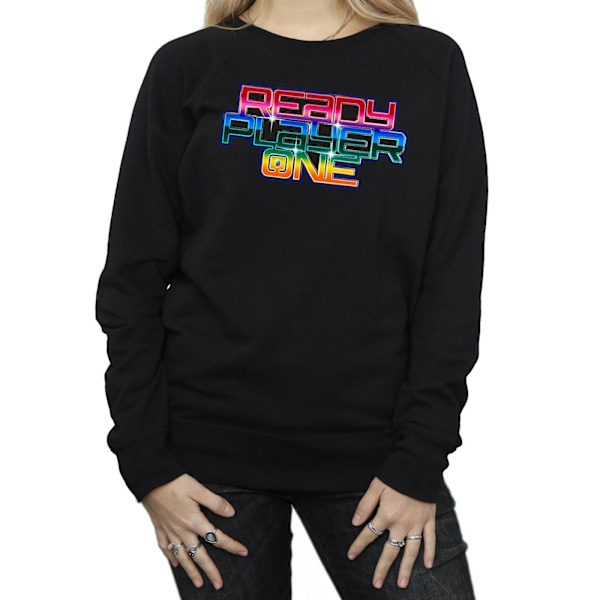 Ready Player One Dam/Dam Rainbow Logo Sweatshirt XXL Svart Black XXL