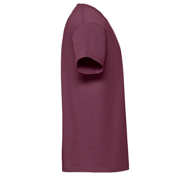 Fruit Of The Loom Mens Iconic 195 Ringspun Premium T-shirt L UK Burgundy L UK
