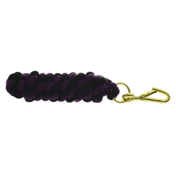 Hy Two Tone Twisted Lead Rope 2,2 meter Lila/Svart Purple/Black 2.2 metres