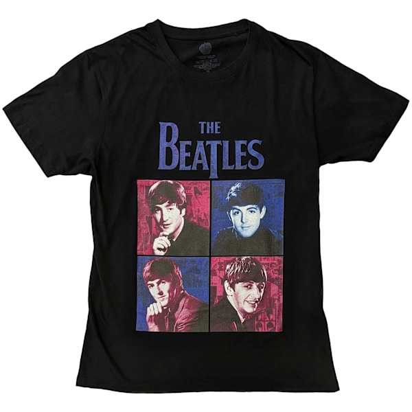 The Beatles Unisex Adult Portrait Bomull T-shirt XXL Svart Black XXL