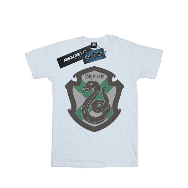 Harry Potter Herr Slytherin Crest Flat T-Shirt 3XL Vit White 3XL