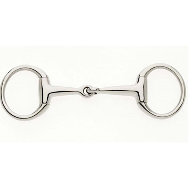 Lorina enkelledad Eggbutt Bradoon 5,5 tum Silver Silver 5.5in