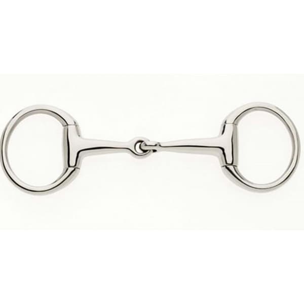 Lorina enkelledad Eggbutt Bradoon 5,75 tum Silver Silver 5.75in