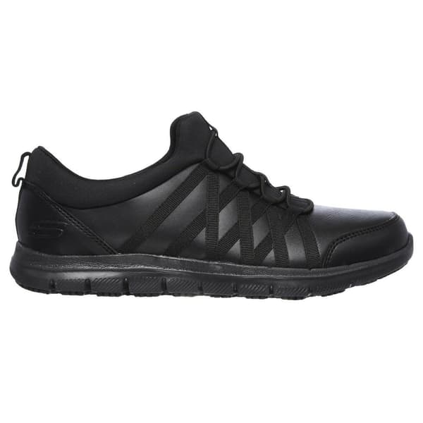 Skechers Dam/Damer Ghenter Dagsby Säkerhetsskor i Läder 3 UK Black 3 UK