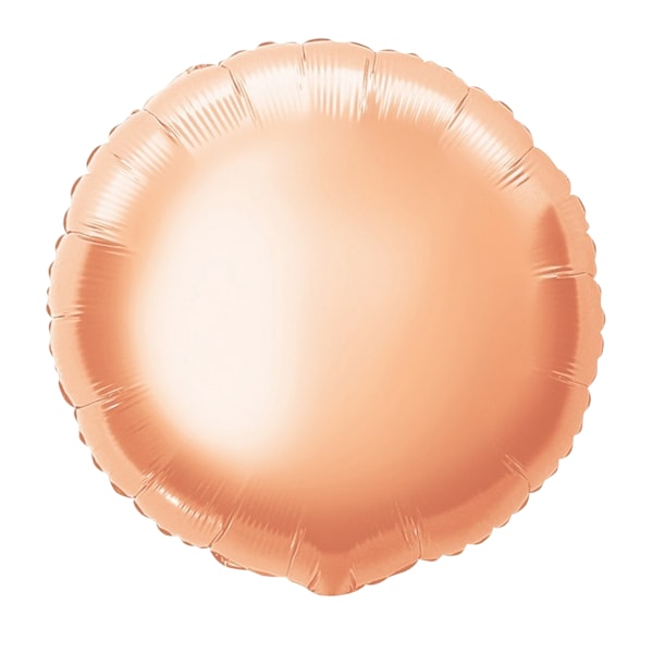 Unika party runda 18in folie ballonger (5-pack) 18in roséguld Rose Gold 18in