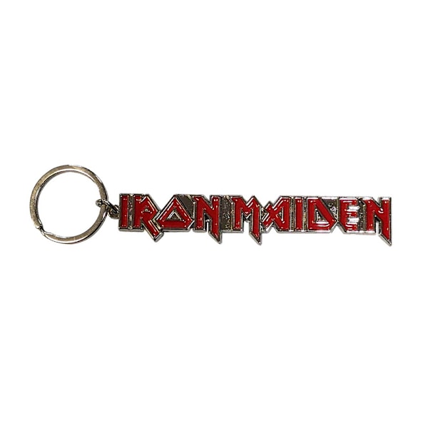 Iron Maiden-logotyp med Tails-logotyp nyckelring One Size Röd/Silver Red/Silver One Size