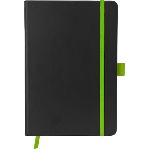 Bullet Colour Edge A5 Notebook 21 x 14,2 x 1,1 cm Solid Black/L Solid Black/Lime 21 x 14.2 x 1.1 cm