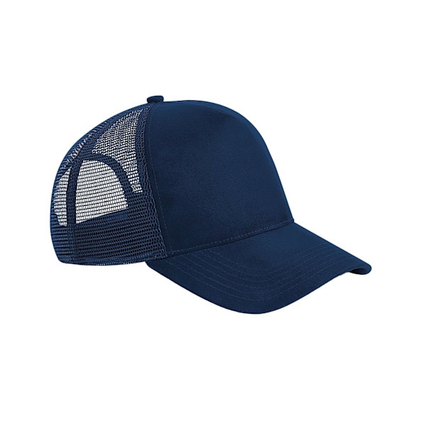 Beechfield Unisex Vuxen Mocka Snapback Trucker Cap En Storlek Fre French Navy One Size