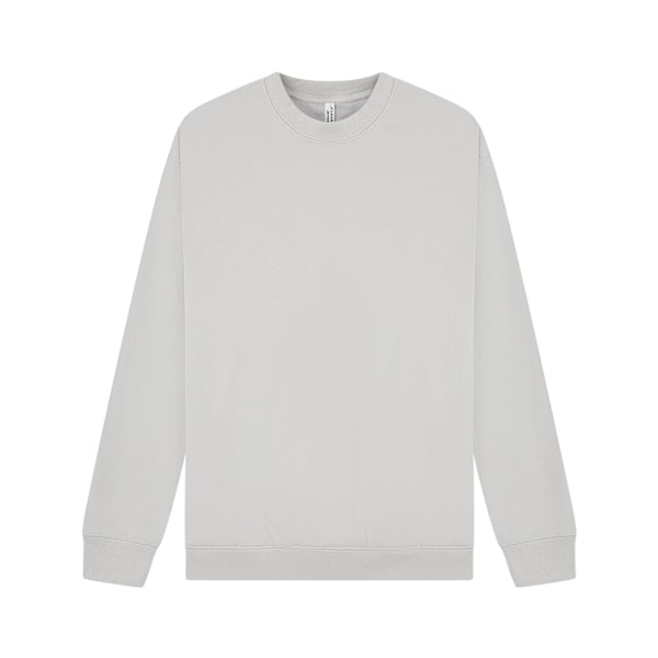 Casual Classics Unisex Vuxen Premium Kammad Bomull Förlängd Halsringning Lunar Grey 4XL