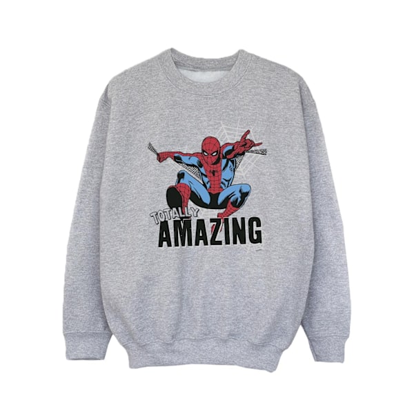 Marvel Girls Spider-Man Amazing Sweatshirt 9-11 år Sports Grå Sports Grey 9-11 Years