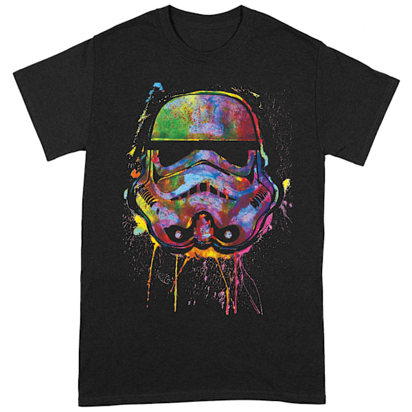 Star Wars Unisex Vuxen Färgstänk T-shirt M Svart Black M