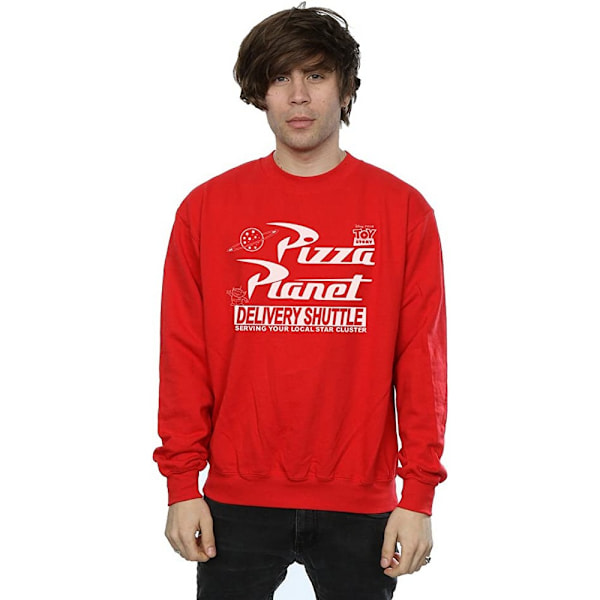 Toy Story Herr Pizza Planet Logotyp Sweatshirt M Röd Red M