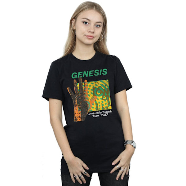 Genesis Womens/Ladies Invisible Touch Tour Cotton Boyfriend T-S Black 3XL