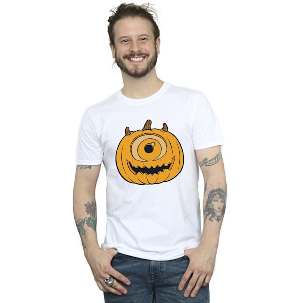 Monsters Inc Herr Pumpa Bomulls Halloween T-shirt S Vit White S