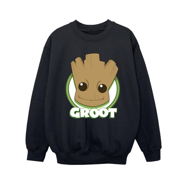 Guardians Of The Galaxy Boys Groot Badge Sweatshirt 3-4 år B Black 3-4 Years