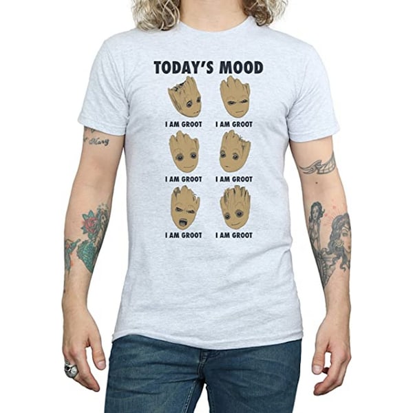 Guardians Of The Galaxy Mens Today´s Mood Baby Groot T-Shirt XX Sports Grey XXL