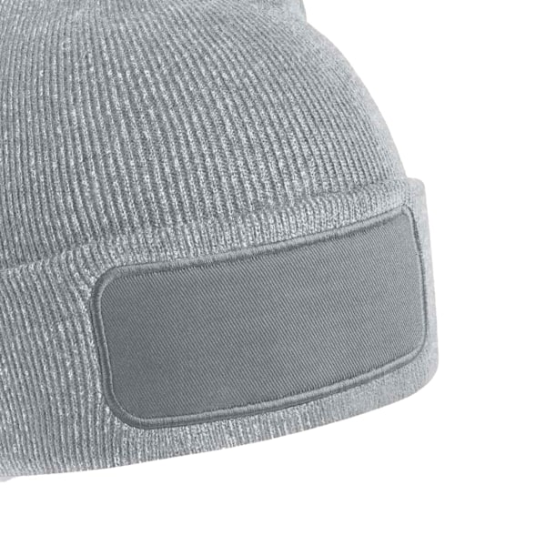 Beechfield Unisex Vuxen Original Patch Beanie One Size Heather Heather Grey One Size