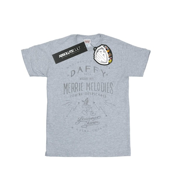 Looney Tunes Herr Daffy Duck Despicable T-shirt XL Sports Grey Sports Grey XL