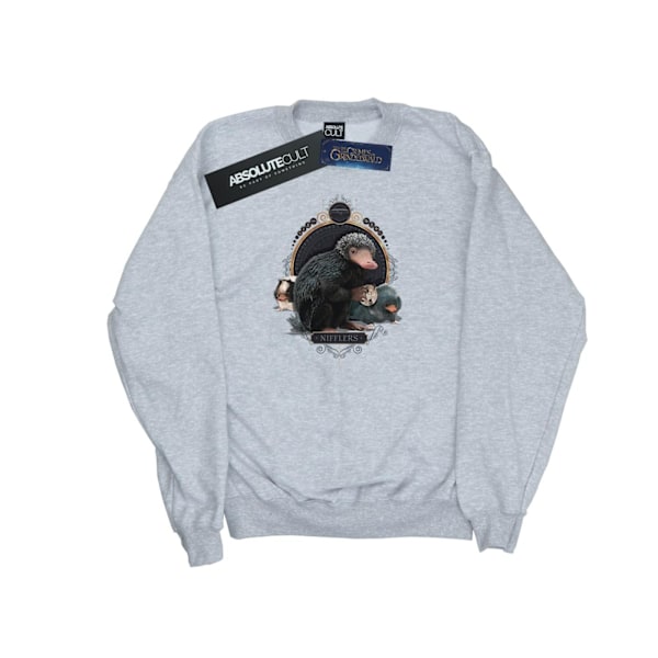Fantastiska vidunder Girls Baby Nifflers Sweatshirt 12-13 år Spo Sports Grey 12-13 Years