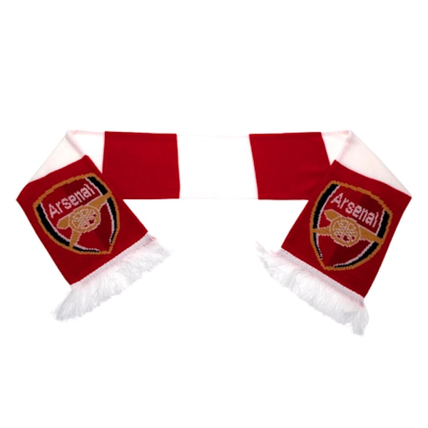 Arsenal FC Bar Scar Stickad Jacquard Vinterhalsduk One Size Röd/ Red/White One Size