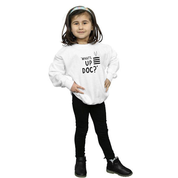 Looney Tunes Girls Bugs Bunny What´s Up Doc Stripes Sweatshirt White 5-6 Years