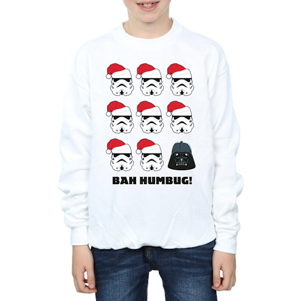 Star Wars Boys Jul Humbug Sweatshirt 7-8 År Vit White 7-8 Years