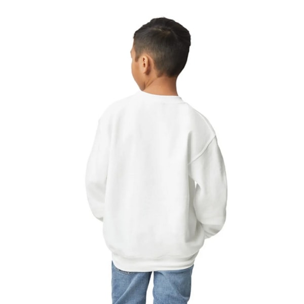 Gildan Barn/Barn Heavy Blend Crew Neck Sweatshirt 9-11 År White 9-11 Years