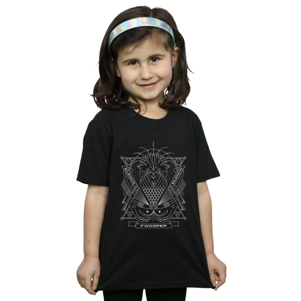 Fantastic Beasts Girls Fwooper Icon T-shirt i bomull 12-13 år Black 12-13 Years