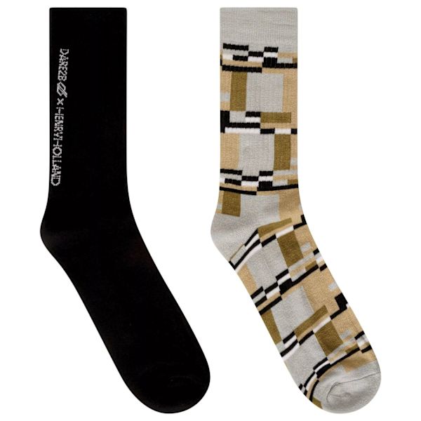 Dare 2B Unisex Adult Henry Holland Socks Set (2-pack) 3 UK-5 Black/Beige/Grey 3 UK-5 UK