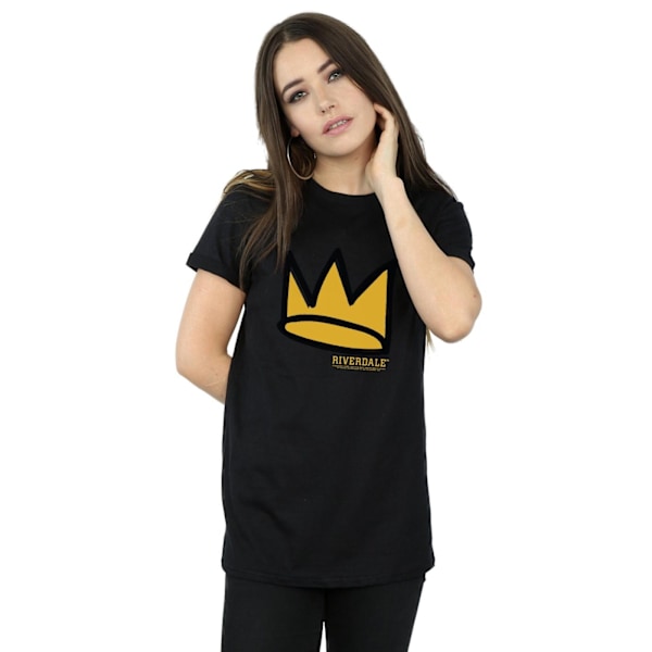 Riverdale Dam/Damer Jughead Hat Logo Bomull Boyfriend T-shirt Black S