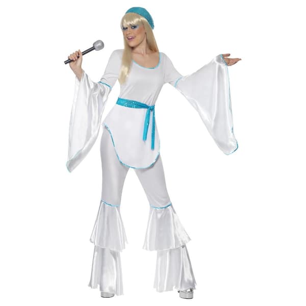 Smiffys Dam Super Trooper Kostymset M Vit White M