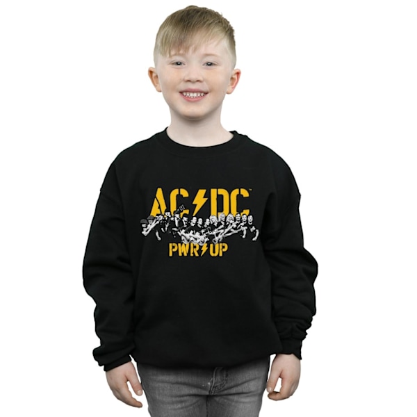 AC/DC Boys PWR UP Porträtt Motion Sweatshirt 7-8 år Svart Black 7-8 Years
