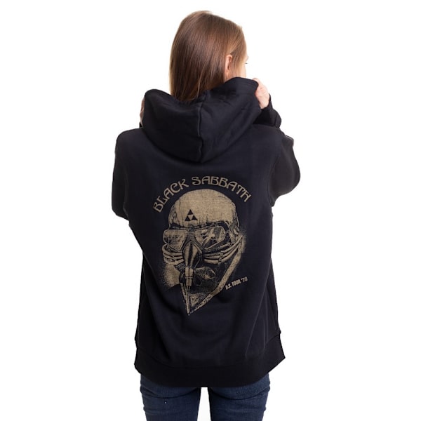 Black Sabbath Womens/Ladies Tour 1978 Full Zip Hoodie XS Svart Black XS